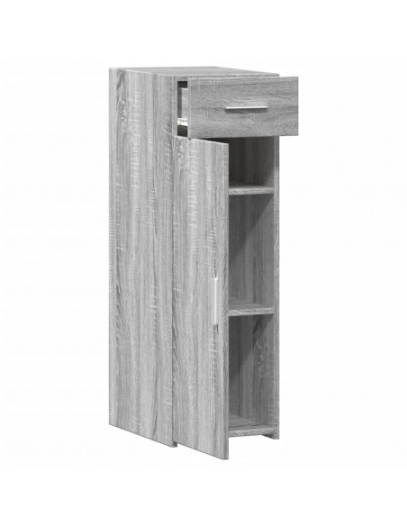 Credenza Grigio Sonoma 30x42,5x93 cm in Legno Multistrato
