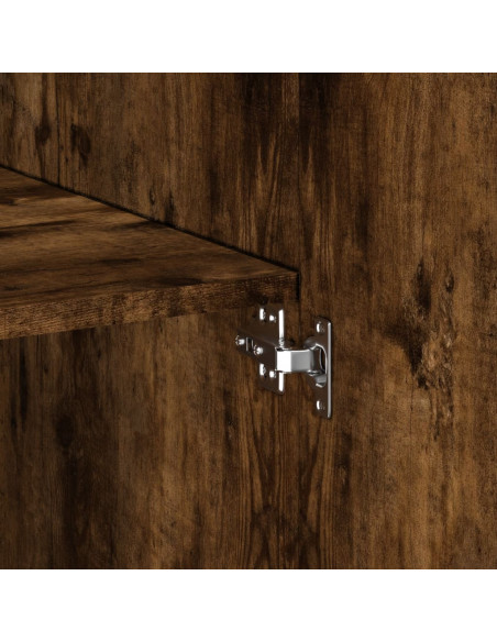 Armadietto Rovere Fumo 80x42,5x225 cm in Truciolato