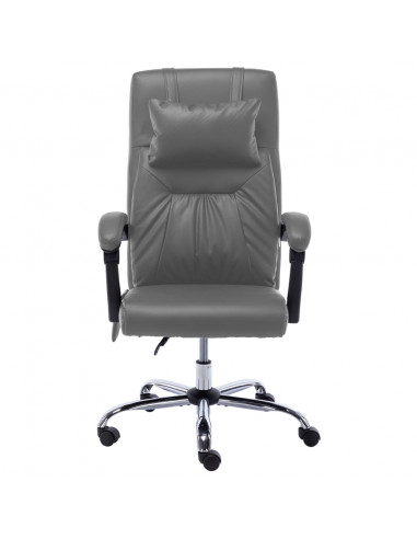 Sedia da Ufficio Massaggiante Antracite in Similpelle