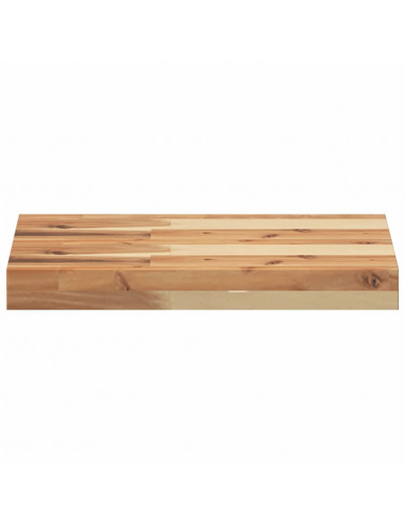 Mensole da Parete 3 pz 60x30x4 cm Legno Acacia Rifinito a Olio