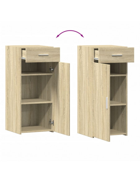 Credenza Rovere Sonoma 40x42,5x93 cm in Legno Multistrato
