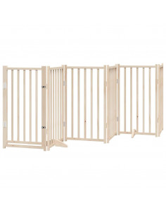 Cancello per Cani Pieghevole 6 Pannelli 300 cm Massello Abete 2