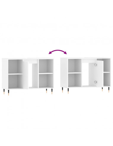 Mobile da Bagno Bianco 80x33x60 cm in Legno Multistrato