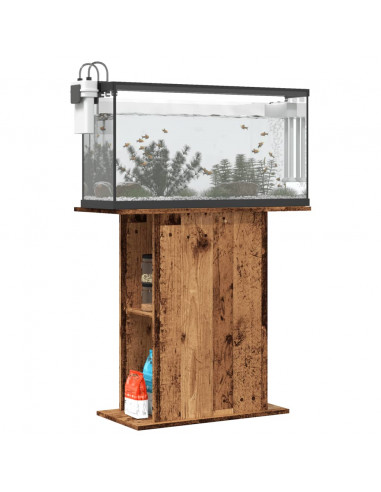 Supporto per Acquario Legno Antico 36x75x72,5cm in Truciolato