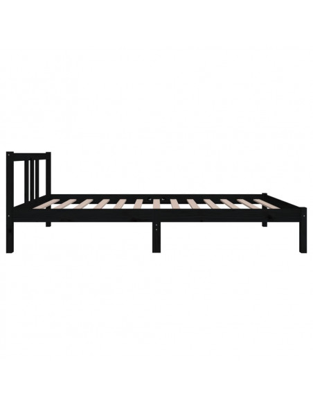 Giroletto Nero in Legno Massello 90x200 cm