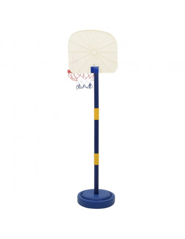 Stand da Basket con Palla e Pompa Regolabile Altezza 90/121 cm