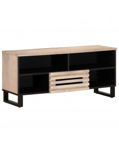 Mobile Porta TV 100x34x46 cm in Legno Massello di Mango 2