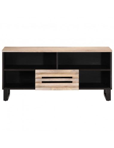 Mobile Porta TV 100x34x46 cm in Legno Massello di Mango