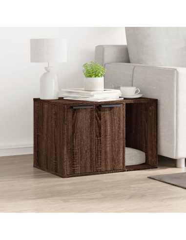 Recinto Lettiera Gatti Rovere Marrone 60x40x40 cm in Truciolato