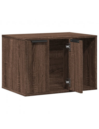 Recinto Lettiera Gatti Rovere Marrone 60x40x40 cm in Truciolato