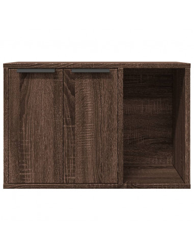 Recinto Lettiera Gatti Rovere Marrone 60x40x40 cm in Truciolato