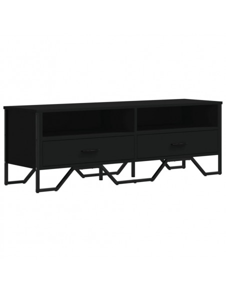 Mobile Porta TV Nero 122x34x41 cm in Legno Multistrato