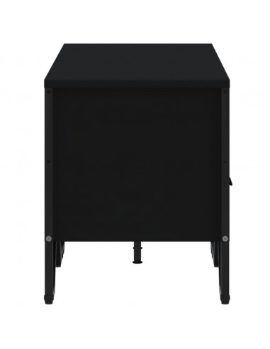 Mobile Porta TV Nero 122x34x41 cm in Legno Multistrato