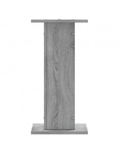 Supporti Altoparlanti 2 pz Grigio 30x30x40 cm in Multistrato