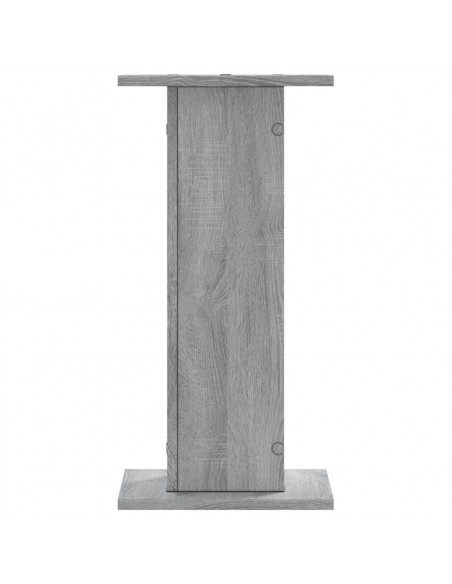 Supporti Altoparlanti 2 pz Grigio 30x30x40 cm in Multistrato