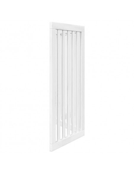 Cancello per Cani Pieghevole 3 Pannelli Bianco 150 cm Pioppo