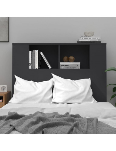 Testiera con Scomparti Nera 100x18,5x104,5 cm