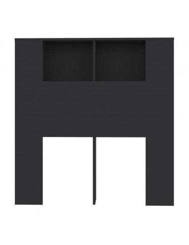 Testiera con Scomparti Nera 100x18,5x104,5 cm