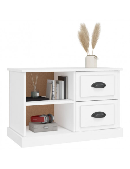 Mobile Porta TV Bianco 73x35,5x47,5 cm in Legno Multistrato