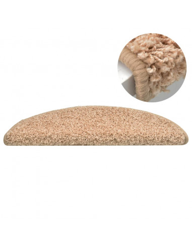 Tappetini per Scale 15 pz Oro 65x21x4 cm