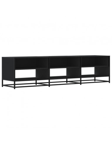 Mobile Porta TV Nero 180x40x46 cm in Legno Multistrato