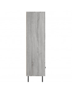 Credenza Grigio Sonoma 69,5x31x115 cm in Legno Multistrato 2