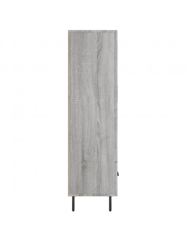 Credenza Grigio Sonoma 69,5x31x115 cm in Legno Multistrato
