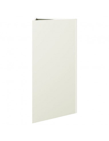 Fioriera da Giardino Bianca Triangolare 40x34,5x70cm in Acciaio