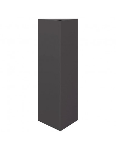 Fioriera da Giardino Nera Triangolare 30x26x75 cm in Acciaio