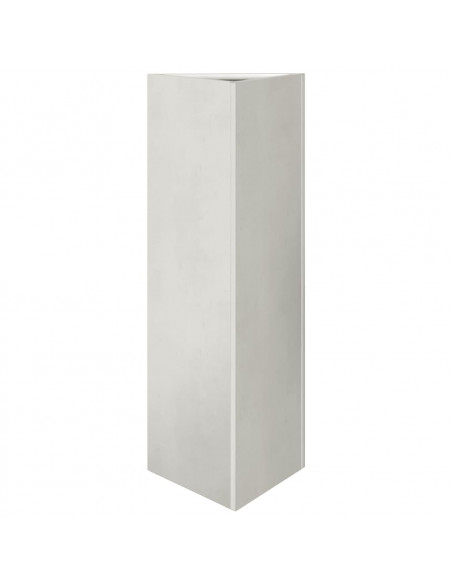 Fioriera da Giardino Triangolare 30x26x75 cm in Acciaio Inox
