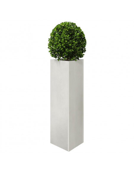 Fioriera da Giardino Triangolare 30x26x75 cm in Acciaio Inox