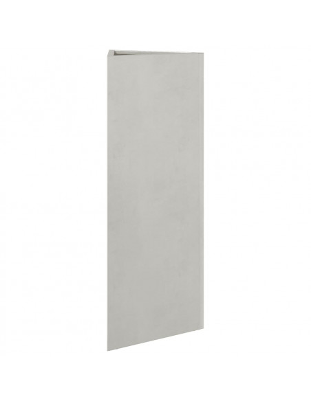 Fioriera da Giardino Triangolare 30x26x75 cm in Acciaio Inox
