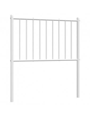 Testiera in Metallo Bianco 75 cm