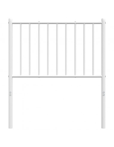 Testiera in Metallo Bianco 75 cm