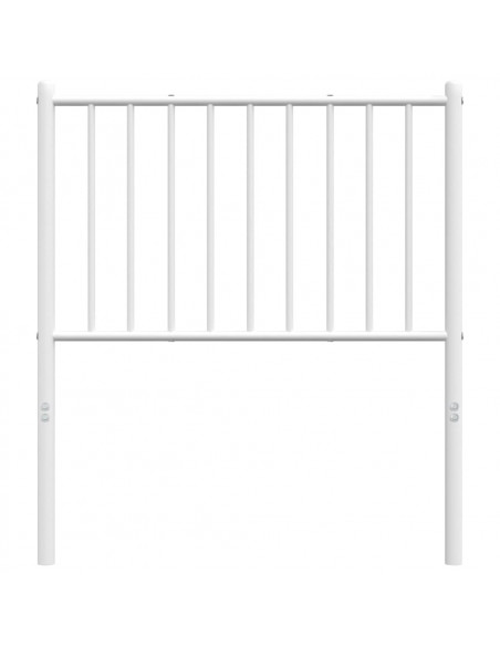 Testiera in Metallo Bianco 75 cm