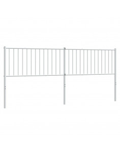 Testiera in Metallo Bianco 200 cm 2