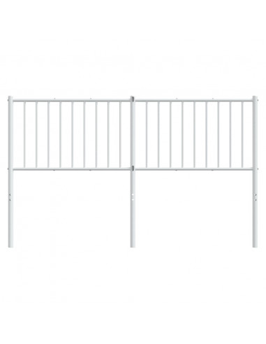 Testiera in Metallo Bianco 160 cm