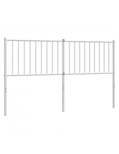 Testiera in Metallo Bianco 160 cm