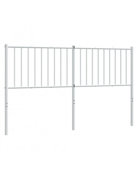Testiera in Metallo Bianco 160 cm