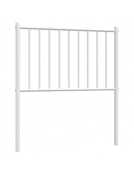 Testiera in Metallo Bianco 80 cm