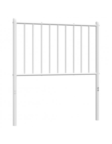 Testiera in Metallo Bianco 80 cm