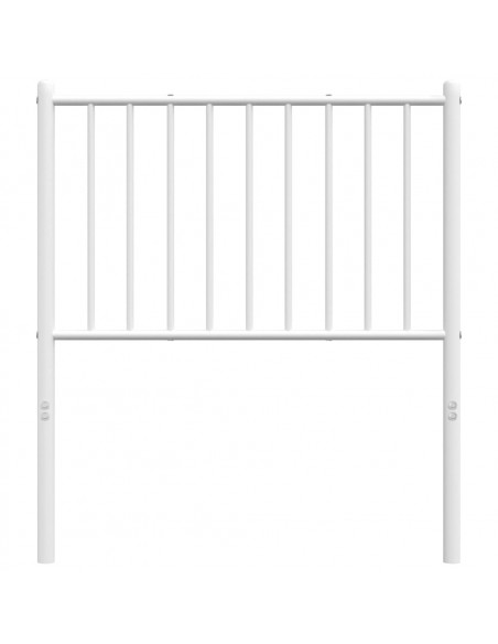 Testiera in Metallo Bianco 80 cm