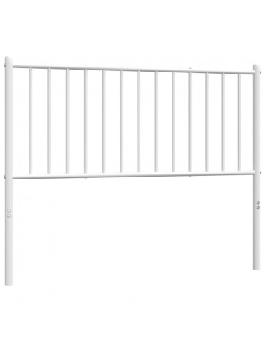 Testiera in Metallo Bianco 107 cm