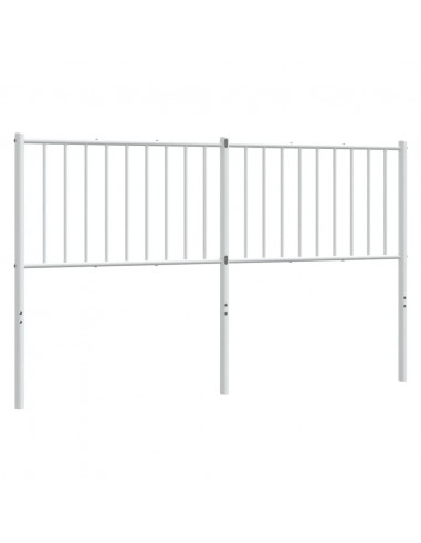 Testiera in Metallo Bianco 150 cm