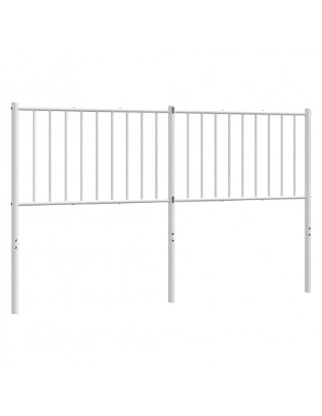 Testiera in Metallo Bianco 150 cm