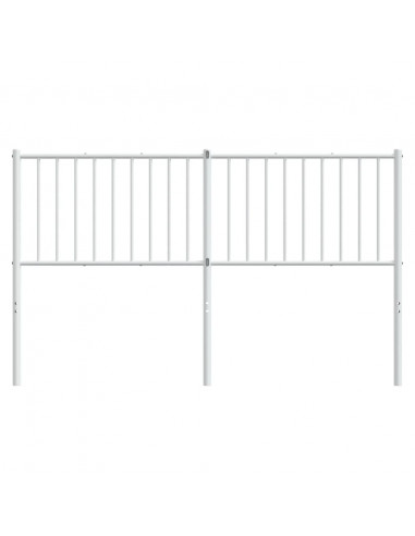 Testiera in Metallo Bianco 150 cm