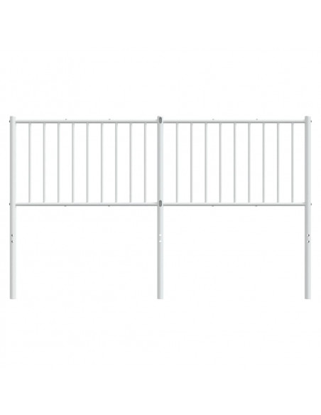 Testiera in Metallo Bianco 150 cm