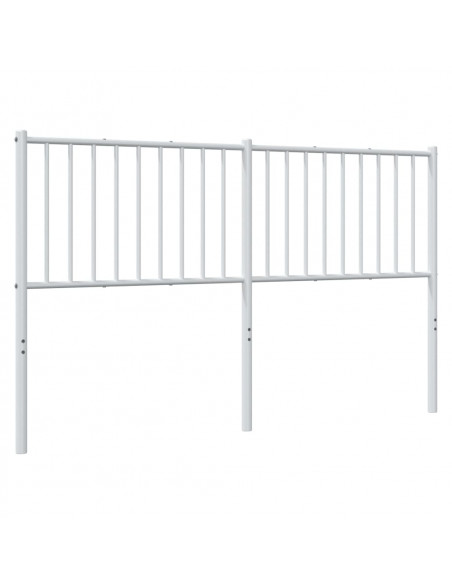 Testiera in Metallo Bianco 150 cm