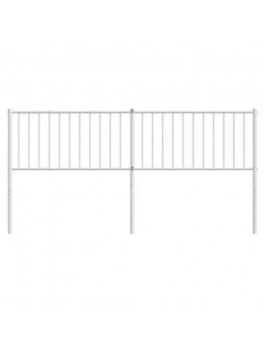 Testiera in Metallo Bianco 180 cm