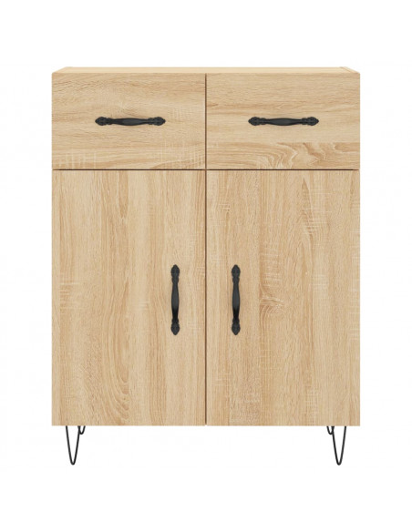Credenza Rovere Sonoma 69,5x34x180 cm in Legno Multistrato
